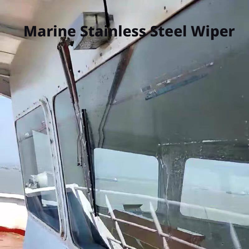 Marine Windshield Wiper Kit – 316 Stainless Steel Wiper Motor, Blade, Arm & Switch for Yachts, Sailboats & Cargo Ships, 12V / 24V