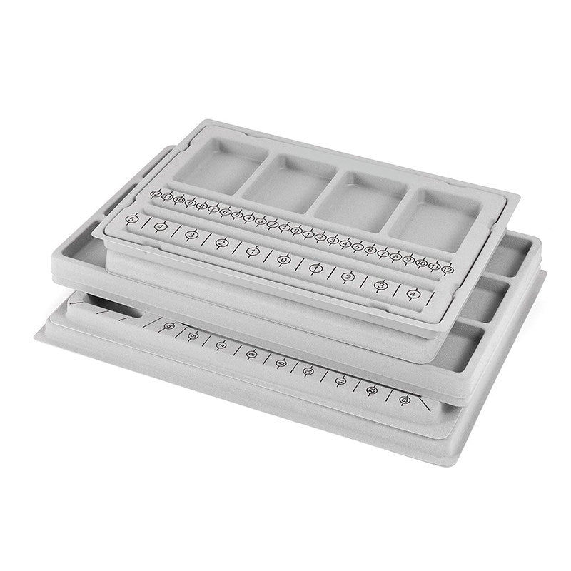 Bead Design Board Set – 13 - 20cm Bracelet Sizer, Necklace Layout Plate, Wooden & Acrylic Trays with Beading Needles, Rope Braider & Storage Bags - HomeDIYer