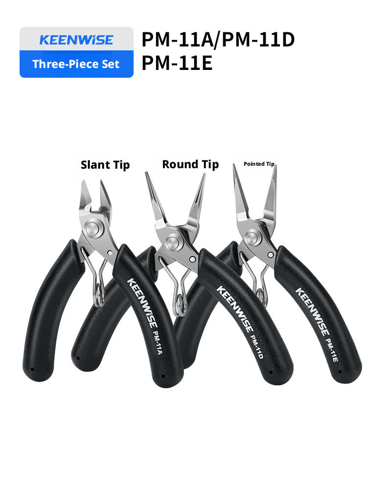 KEENWISE Mini Jewelry Pliers Set – 5 Types, 4"/4.5", Stainless Steel