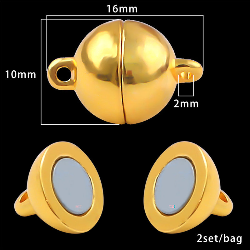 Magnetic Clasps for Jewelry Making – Strong, Gold Plated, DIY Buckles