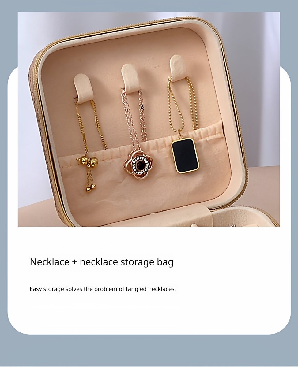Vintage Jewelry Storage Box – Sunflower Sea Print, Portable Travel Case with Mirror, Ring & Earring Organizer, Necklace Pouch - HomeDIYer