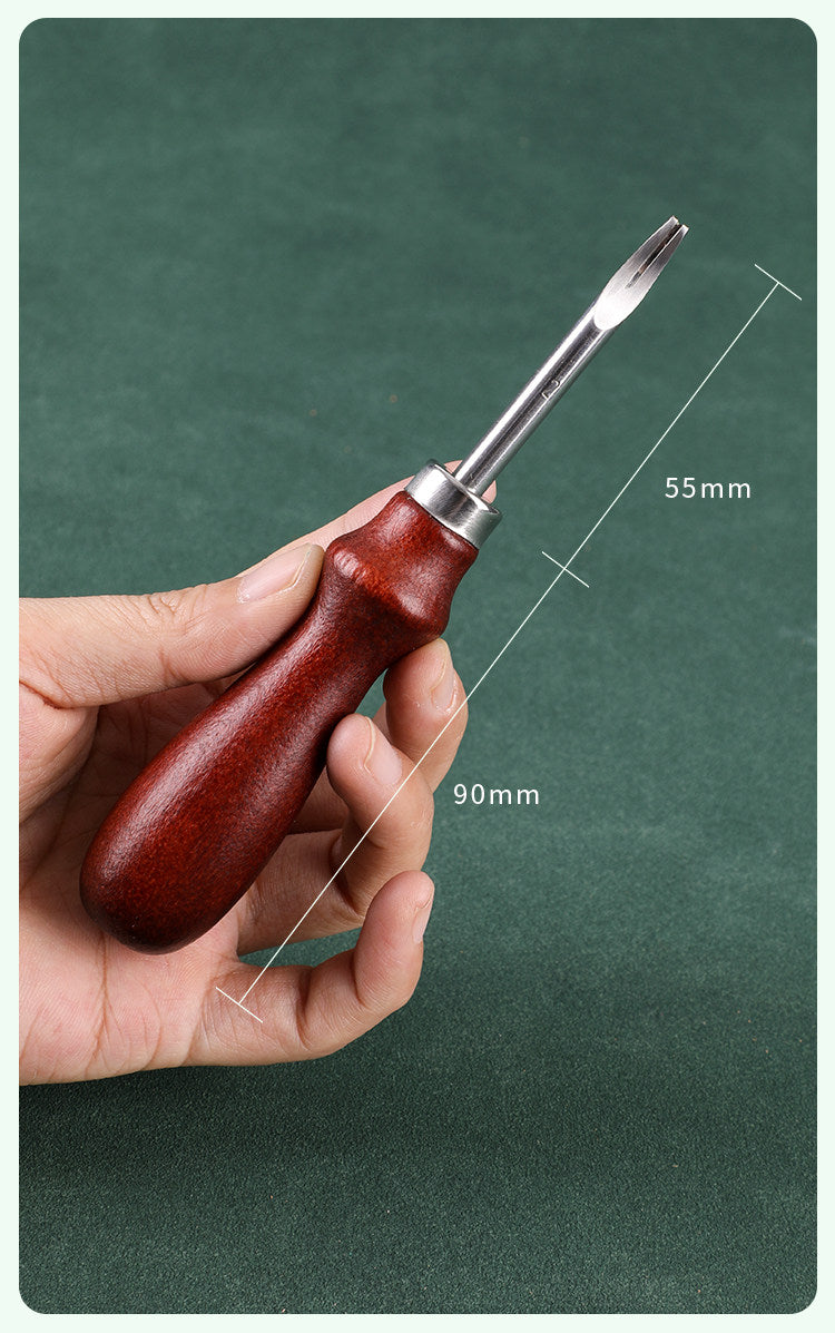 Leather Edge Trimmer / Beveler – 5 Sizes 0.8‑1.6mm for Vegetable‑Tanned Leather