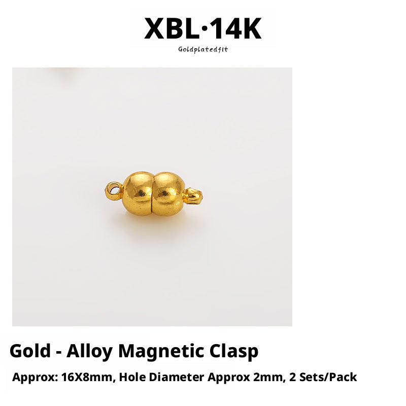 Magnetic Clasps for Jewelry Making – Strong, Gold Plated, DIY Buckles