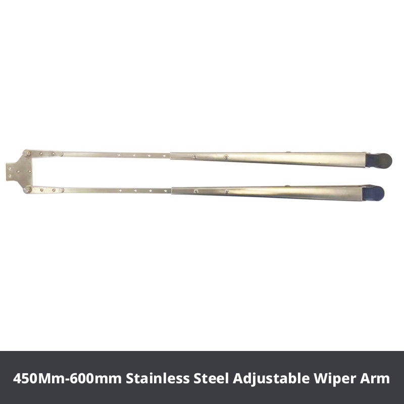 Marine Windshield Wiper Kit – 316 Stainless Steel Wiper Motor, Blade, Arm & Switch for Yachts, Sailboats & Cargo Ships, 12V / 24V