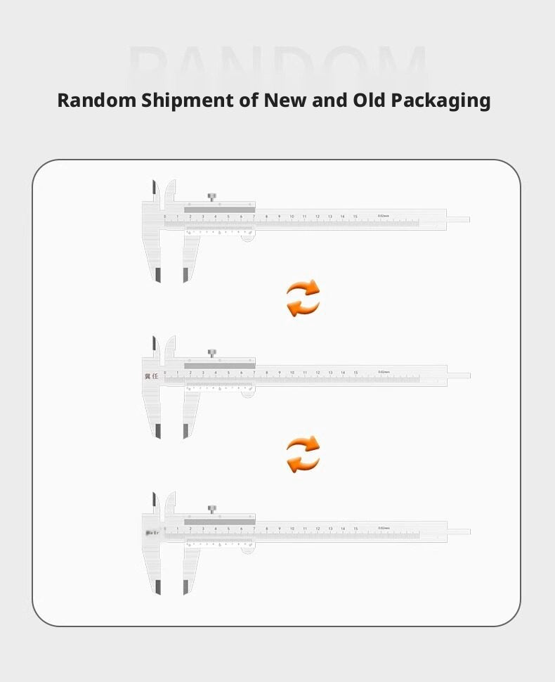 Stainless Steel Vernier Caliper – 0.02mm Precision, 150/200/300mm