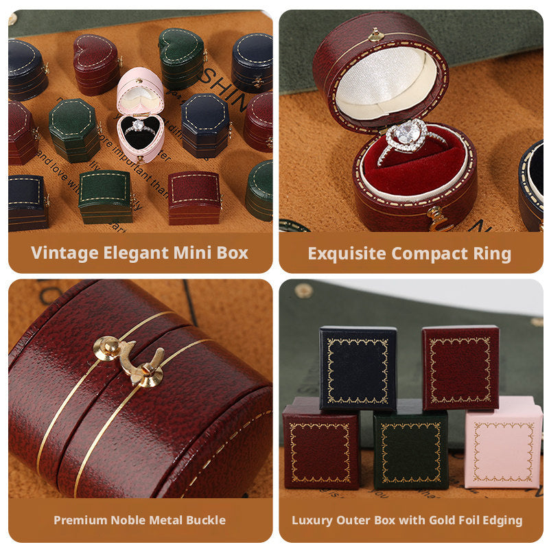 Vintage Mini Ring Box – Proposal, Wedding & Jewelry Photography Prop