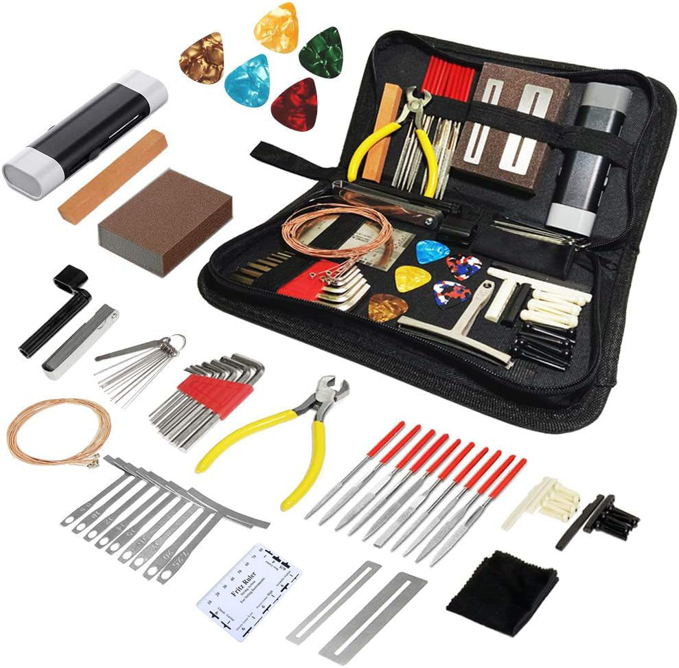 Guitar Repair Tool Kit – Complete Guitar Care & Maintenance Set (11 to 99 Pieces)
