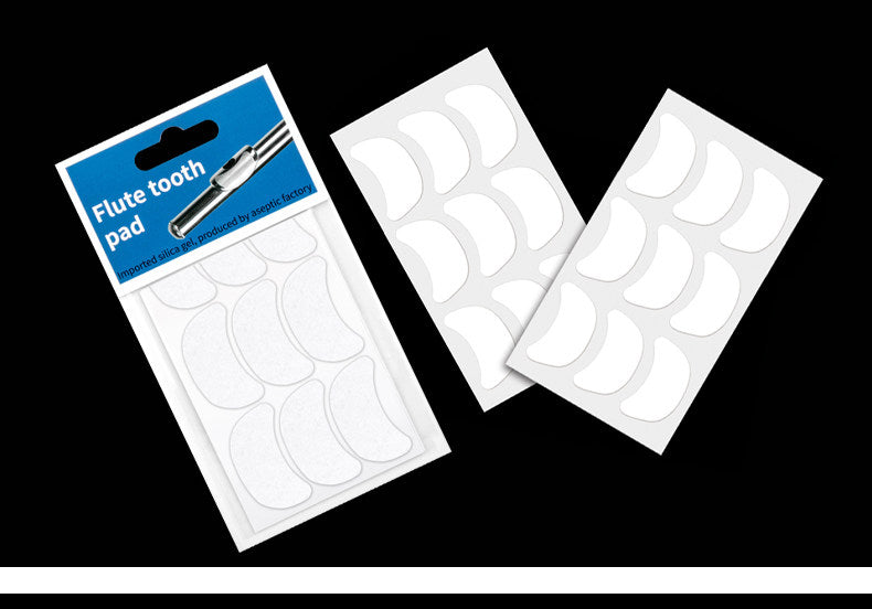 Flute Lip Pad Anti‑Slip Patch – Pack of 9, Dental Pad for Comfort, Protects Lip Plate (QJ Brand)