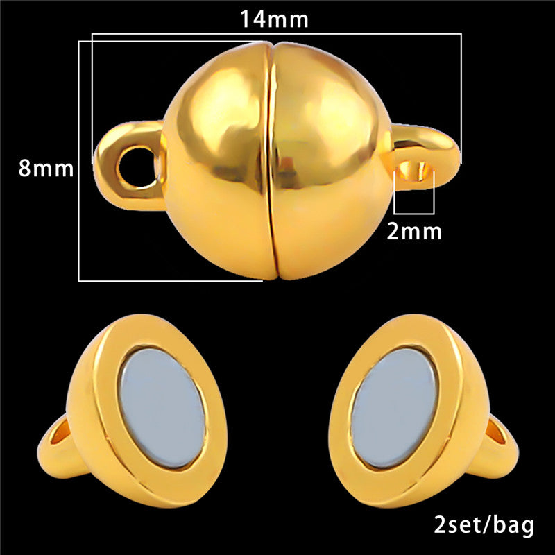 Magnetic Clasps for Jewelry Making – Strong, Gold Plated, DIY Buckles