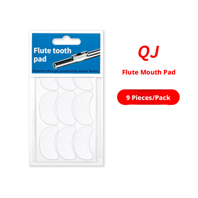 Flute Lip Pad Anti‑Slip Patch – Pack of 9, Dental Pad for Comfort, Protects Lip Plate (QJ Brand)