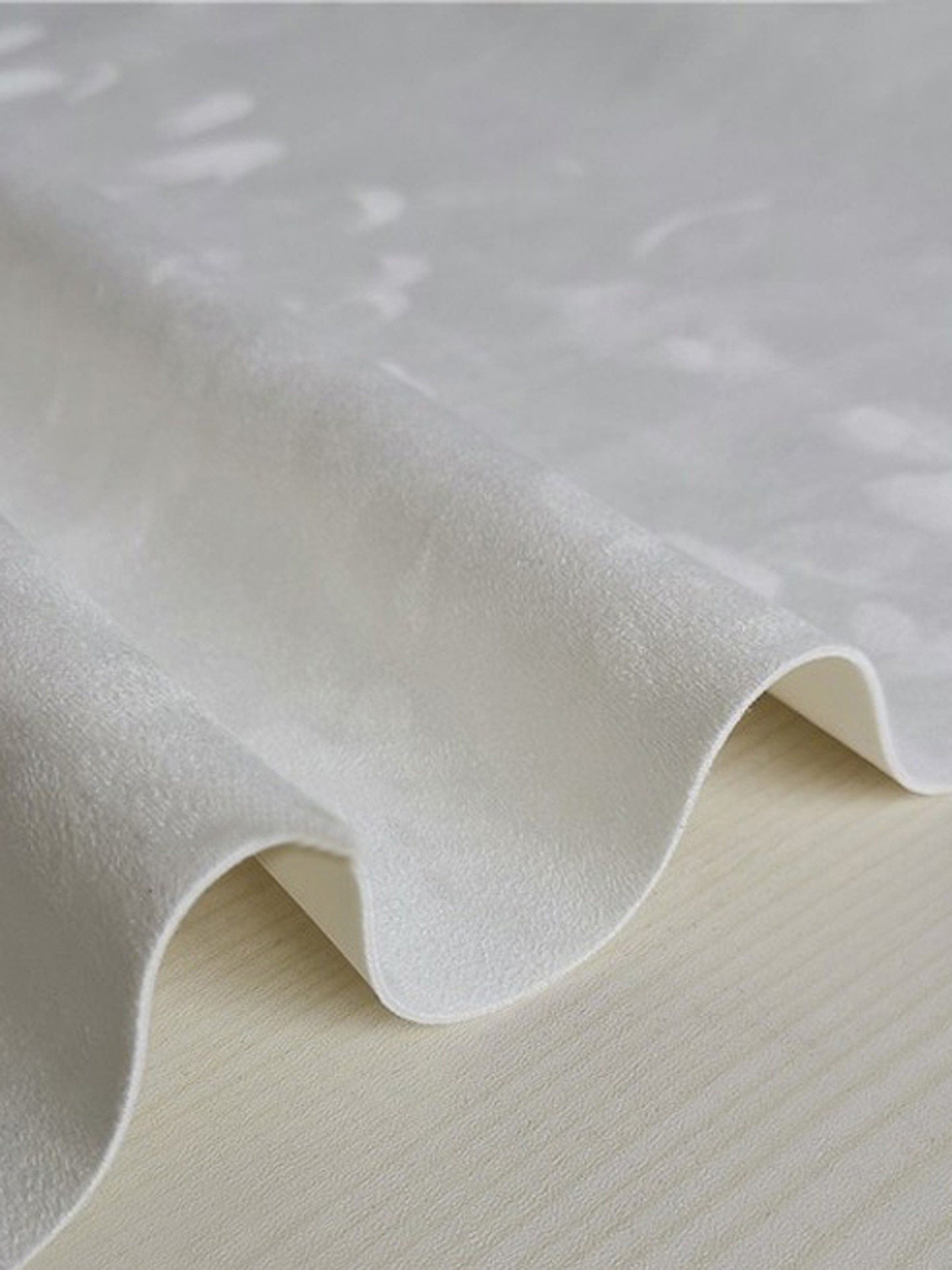 Snow Velvet 4‑Way Stretch Fabric – Black & White, for Jewelry Displays & DIY