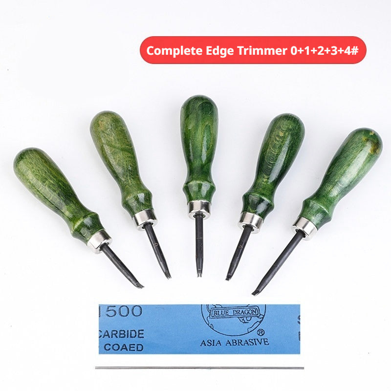 Leather - trimming trimmer leather goods making leather DIY tools manual trimming knife trimming green handle