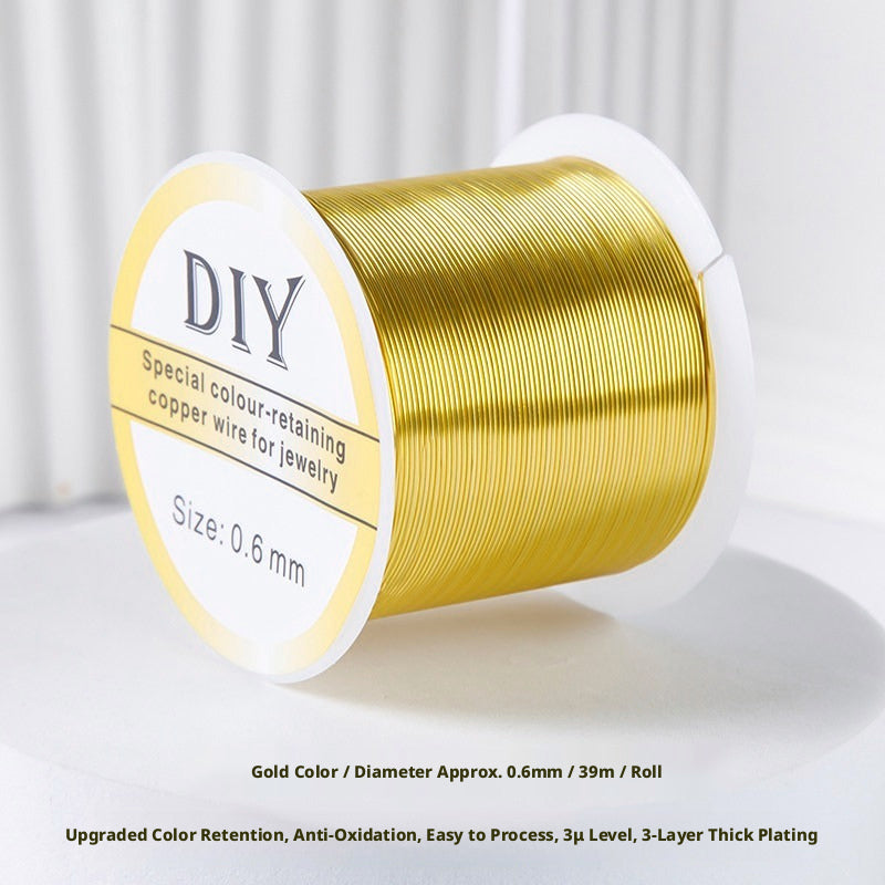 100m Color‑Retaining Copper Wire – DIY Wire Wrapping & Flower Making