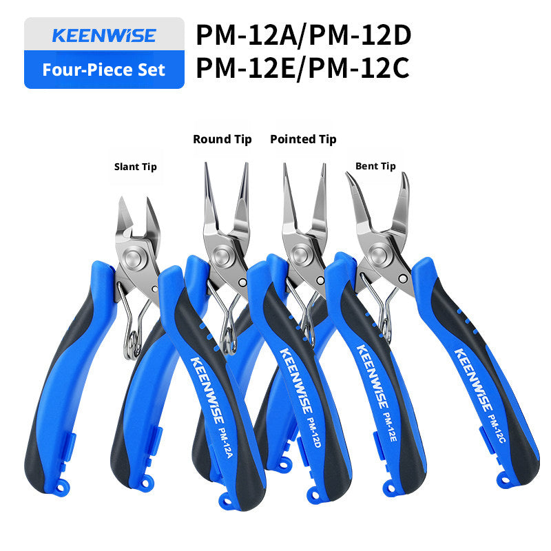 KEENWISE Mini Jewelry Pliers Set – 5 Types, 4"/4.5", Stainless Steel
