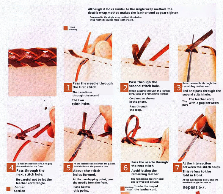 Woven Leather Cord Needle – 56mm Flat Cord Weaving Needle for 3mm Leather Rope (10 Pack)