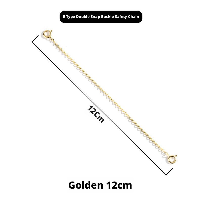 S925 Sterling Silver Extension Chain – 3 - 15cm, Double Safety Clasp - HomeDIYer