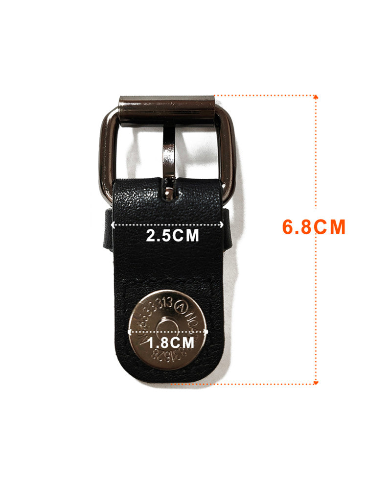 Leather Magnetic Buckle – 1.4cm / 1.8cm for Bags, Backpacks, Straps (Black, White, Brown)