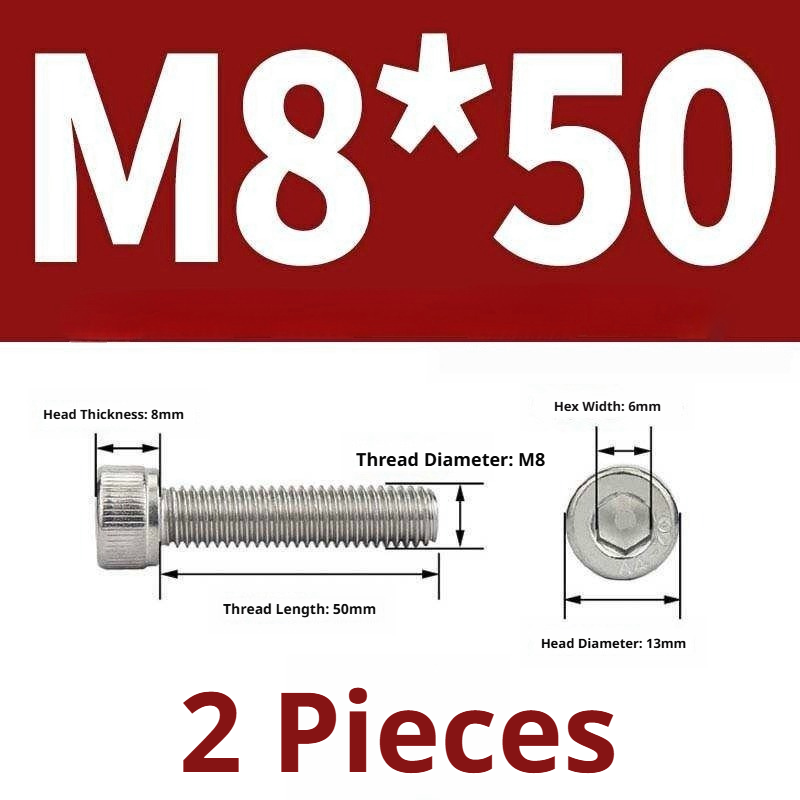 316 Stainless Steel Socket Head Cap Screws – Hex Allen Bolt, M2–M20, GB/T Standard, 4.8 Grade