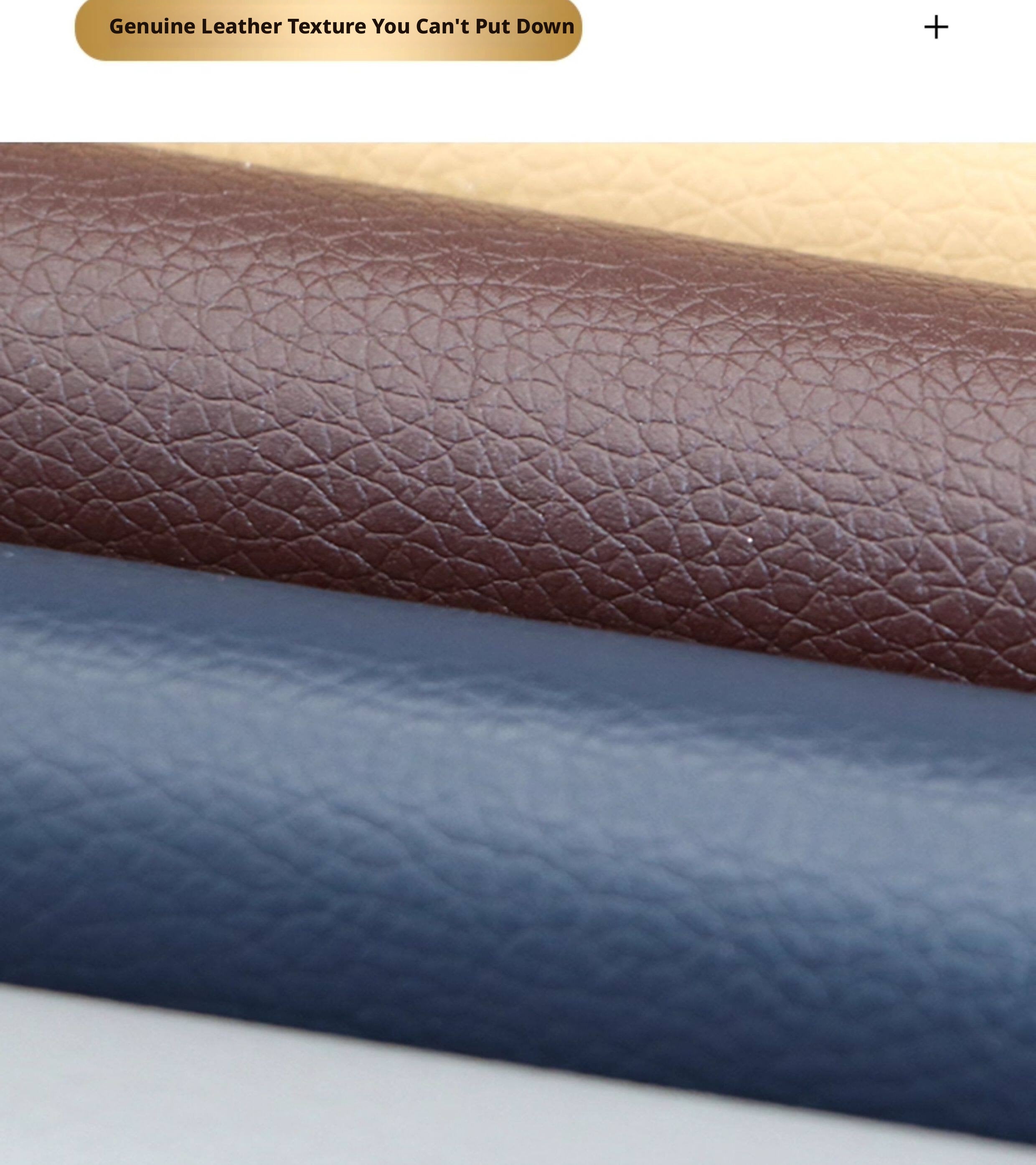 Strong Self-Adhesive Leather Repair Patch – 0.8mm Thick, Cut-to-Size for Sofa, Car Seat & Bag (Multiple Colors)