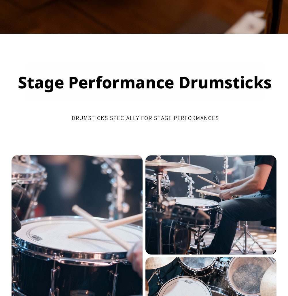 MUSO North American Wood Drumsticks – 7A / 5A / 5B (Hickory/Pecan) with Free Engraving