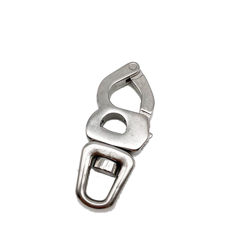 316 Stainless Steel Swivel Quick Snap Hook – 8-Figure Spring Snap for Marine Rigging & Safety, 3 Sizes