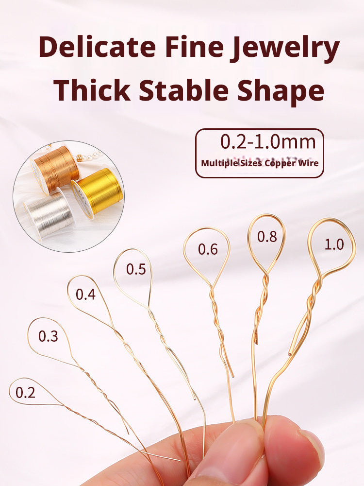100m Color‑Retaining Copper Wire – DIY Wire Wrapping & Flower Making