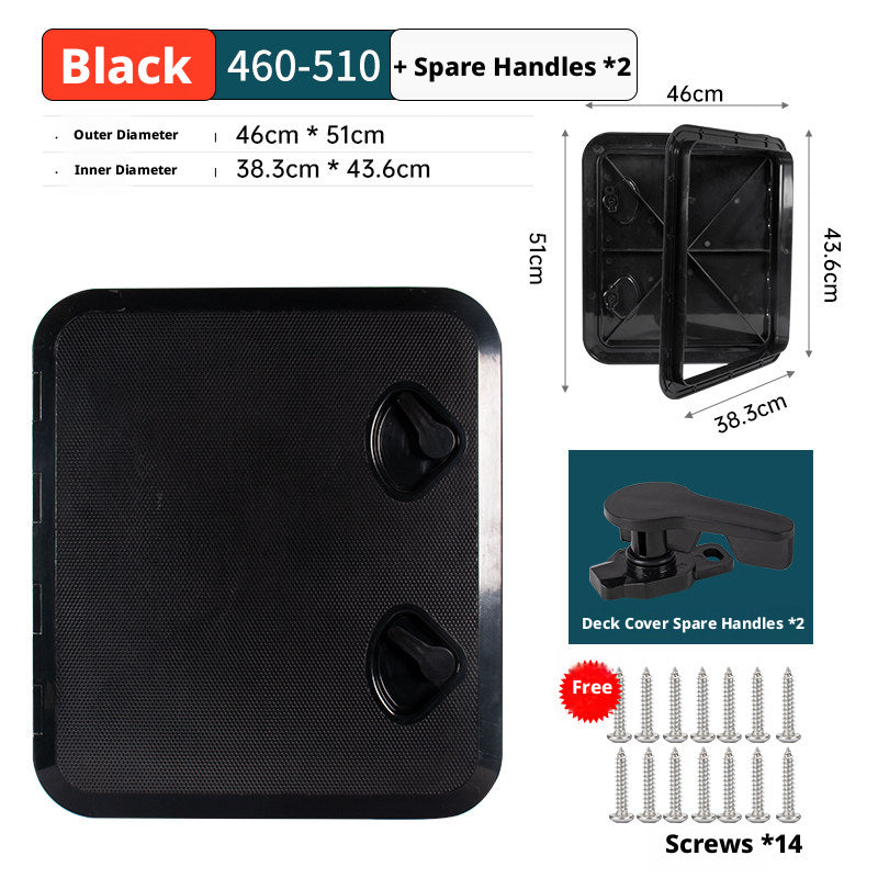 Marine Deck Access Hatch – UV Resistant ABS Plastic Inspection Cover for Boats, Fish Boxes & Storage Compartments