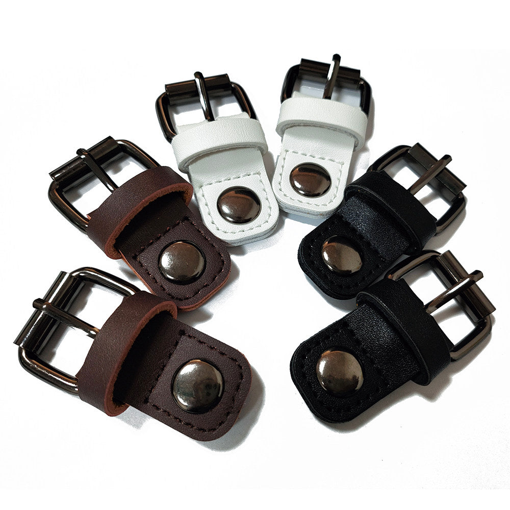 Leather Magnetic Buckle – 1.4cm / 1.8cm for Bags, Backpacks, Straps (Black, White, Brown)