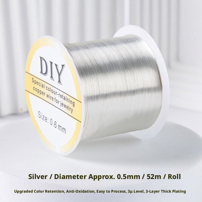100m Color‑Retaining Copper Wire – DIY Wire Wrapping & Flower Making