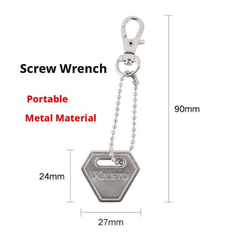 Camera Cage Screw Wrench Tool for Quick Release Plates — Flat Blade / Keychain / 7 - in - 1 Folding - HomeDIYer