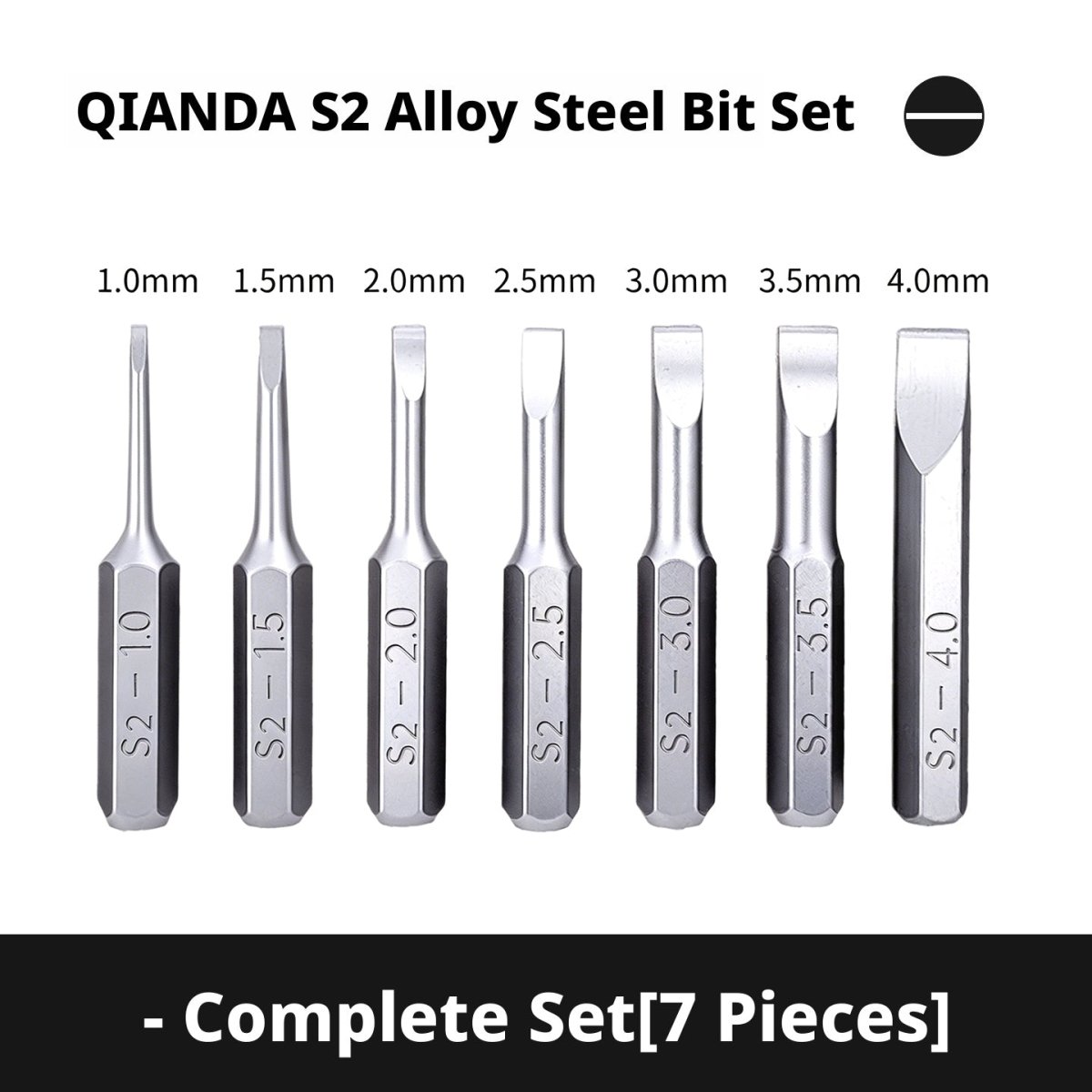 S2 Steel Precision Bit Set with H4 x 28mm Hex Shank – Pentalobe, Phillips, Torx for iPhone, Xiaomi & Smartphone Repair - HomeDIYer