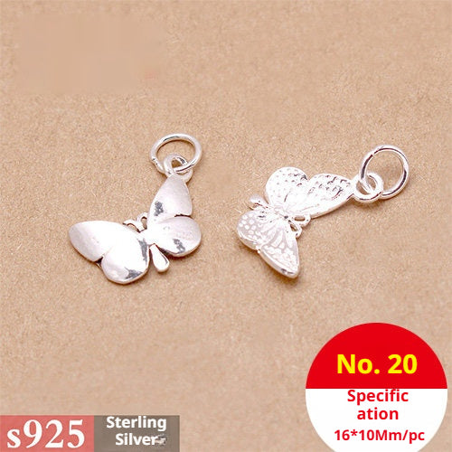 s925 Sterling Silver Pendants & Beads – 40+ Shapes for DIY Red String Bracelets, Crystal Jewelry, Handmade Weaving Accessories