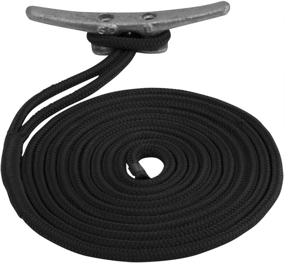 Double Braid Nylon Dock Line — Marine Mooring Rope for Boats, Jet Skis & Kayaks