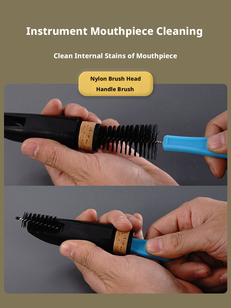Woodwind Instrument Cleaning Brush Set – Tone Hole/Key & Mouthpiece Brushes for Flute, Clarinet, Saxophone
