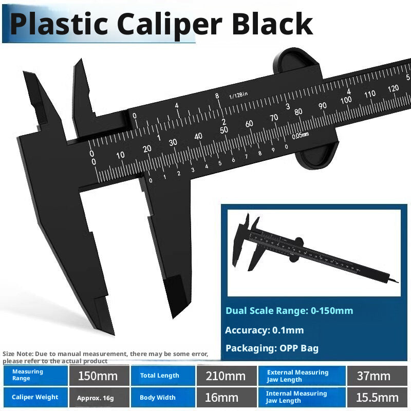 Stainless Steel Vernier Caliper – 0.02mm Precision, 150/200/300mm