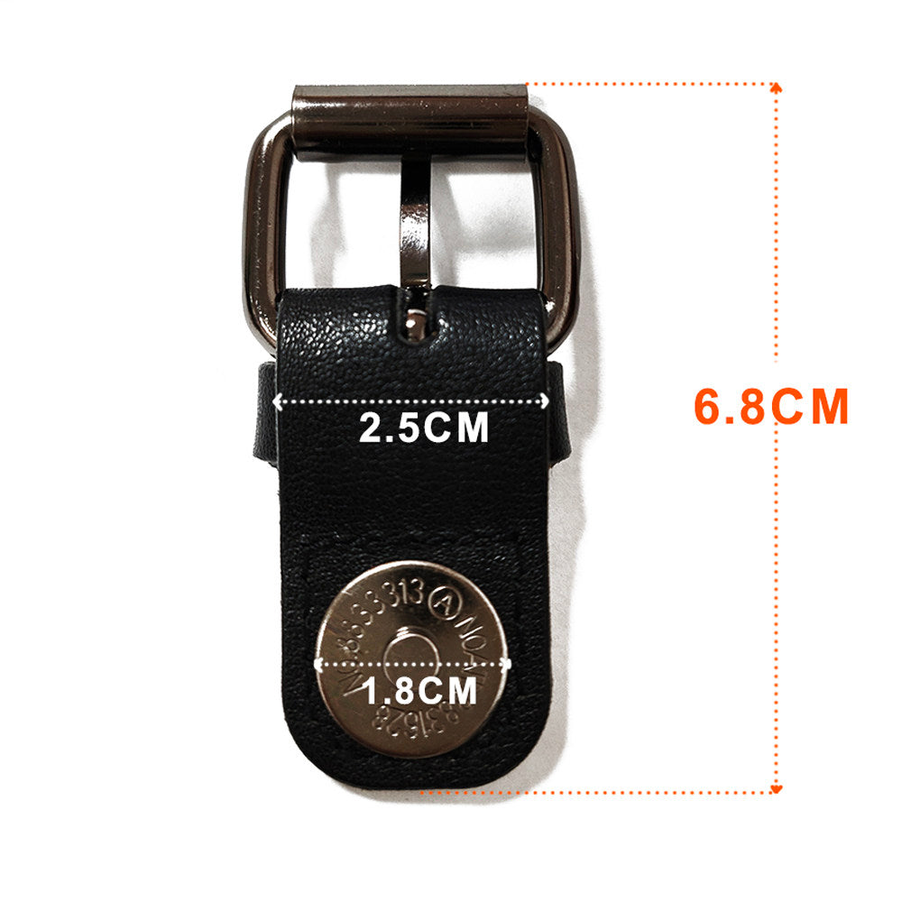 Leather Magnetic Buckle – 1.4cm / 1.8cm for Bags, Backpacks, Straps (Black, White, Brown)