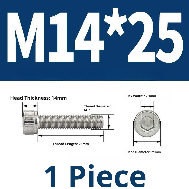 316 Stainless Steel Socket Head Cap Screws – Hex Allen Bolt, M2–M20, GB/T Standard, 4.8 Grade