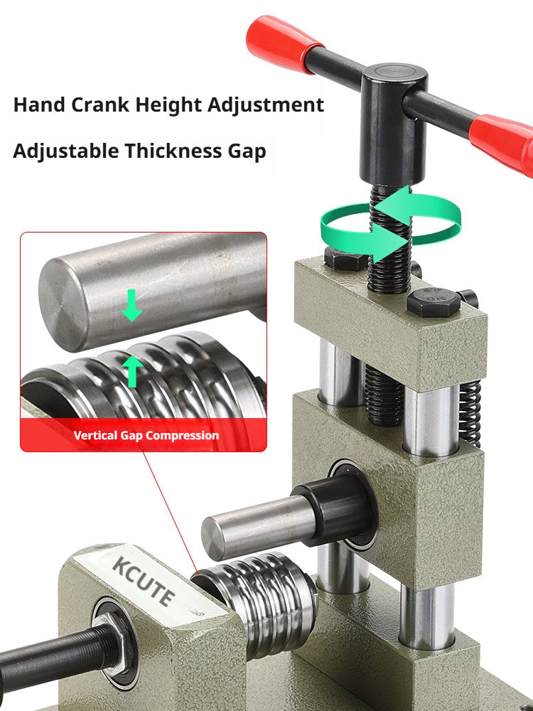 KCUTE Manual Ring Shaping Machine – 40+ Roller Wheels, for Gold/Silver
