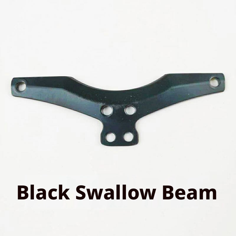 Saxophone Strap Hardware Set – Swallow Cross Bar, 5‑Hole Buckle & Metal Hook (Gold or Black)