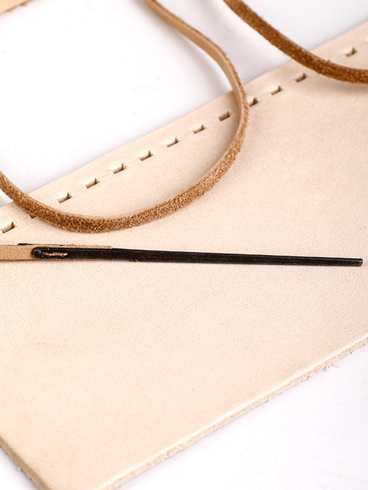 Woven Leather Cord Needle – 56mm Flat Cord Weaving Needle for 3mm Leather Rope (10 Pack)