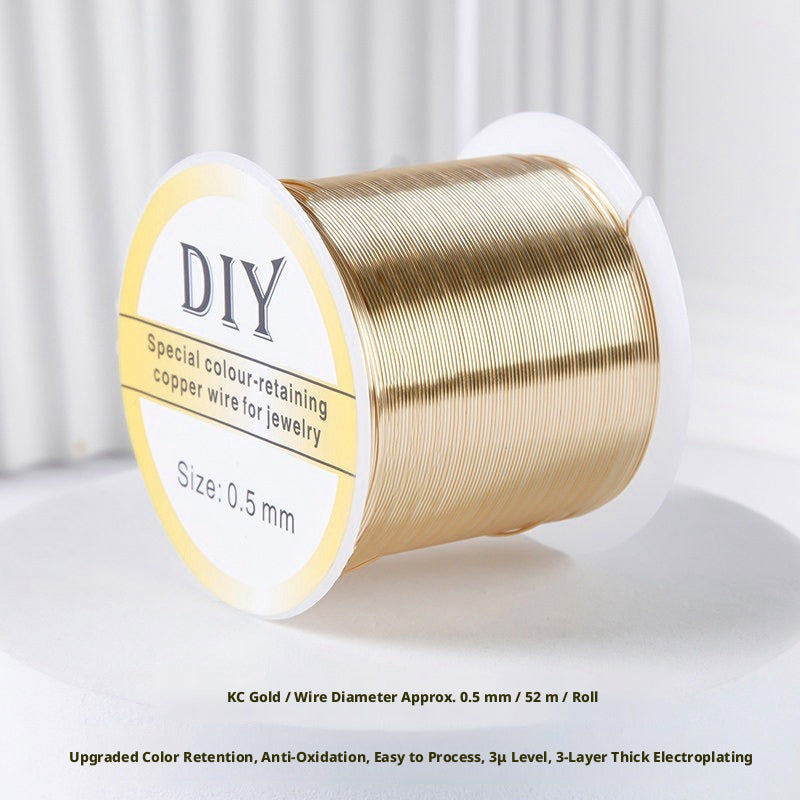 100m Color‑Retaining Copper Wire – DIY Wire Wrapping & Flower Making