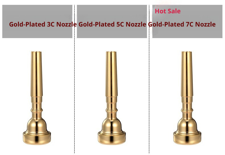 Xinbao Trumpet Mouthpiece – Silver/Gold Plated, 1C/1.5C/3C/5C/7C, Bullet Heavy Versions