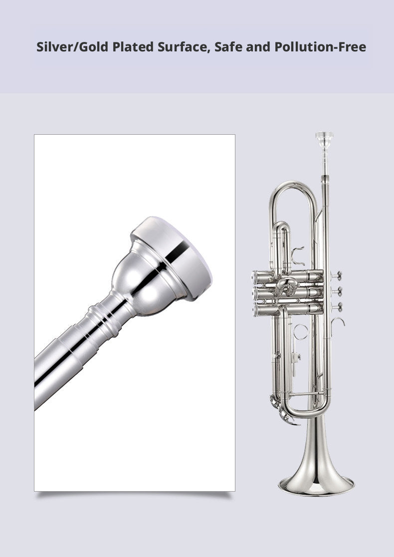 Xinbao Trumpet Mouthpiece – Silver/Gold Plated, 1C/1.5C/3C/5C/7C, Bullet Heavy Versions