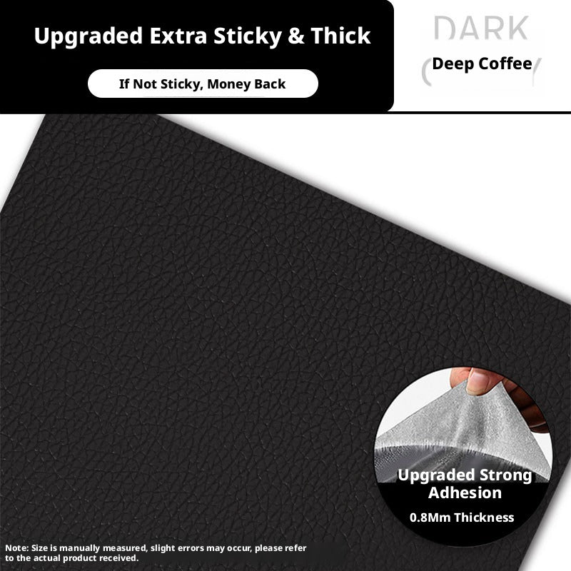 Strong Self-Adhesive Leather Repair Patch – 0.8mm Thick, Cut-to-Size for Sofa, Car Seat & Bag (Multiple Colors)