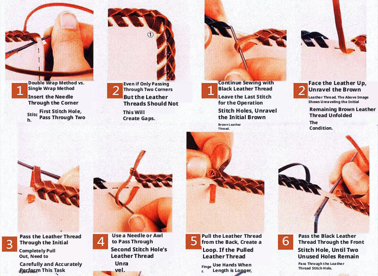 Woven Leather Cord Needle – 56mm Flat Cord Weaving Needle for 3mm Leather Rope (10 Pack)