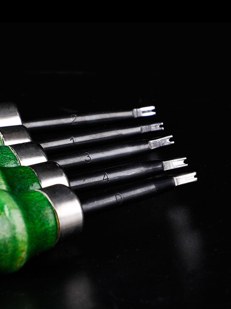 Leather - trimming trimmer leather goods making leather DIY tools manual trimming knife trimming green handle