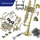 B♭ Trumpet Universal Maintenance Kit – Water Keys, Springs, Covers, Cork Pads, Nozzle Separator & More