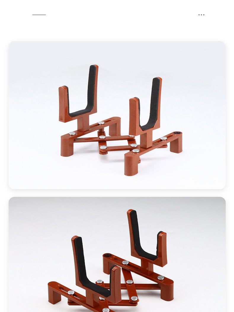 Foldable Violin Stand with Bow Holder – Portable Display Rack for Violin (Black or Red)