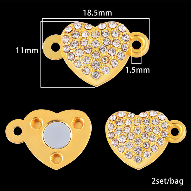Magnetic Clasps for Jewelry Making – Strong, Gold Plated, DIY Buckles