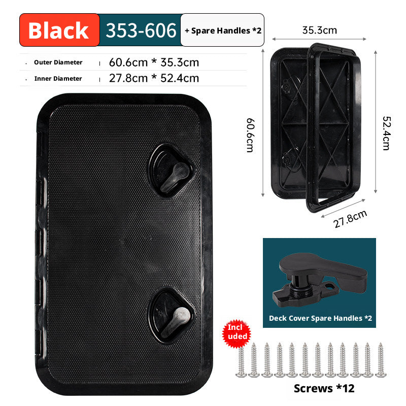 Marine Deck Access Hatch – UV Resistant ABS Plastic Inspection Cover for Boats, Fish Boxes & Storage Compartments